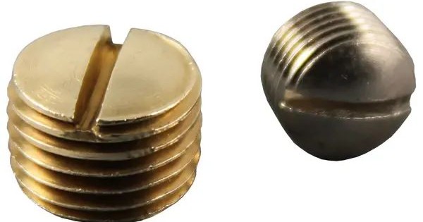 Polyconn Slotted Plug Brass, Nickel Plated Brass | DAS Services, Inc.