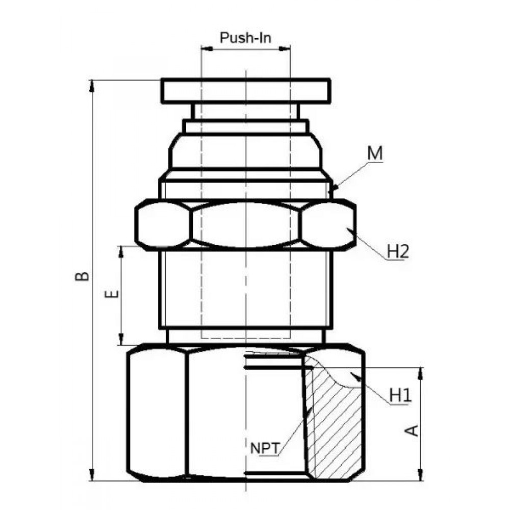 Das Services Inc. - Polyconn Push to Connect Fittings - PC86CB-42